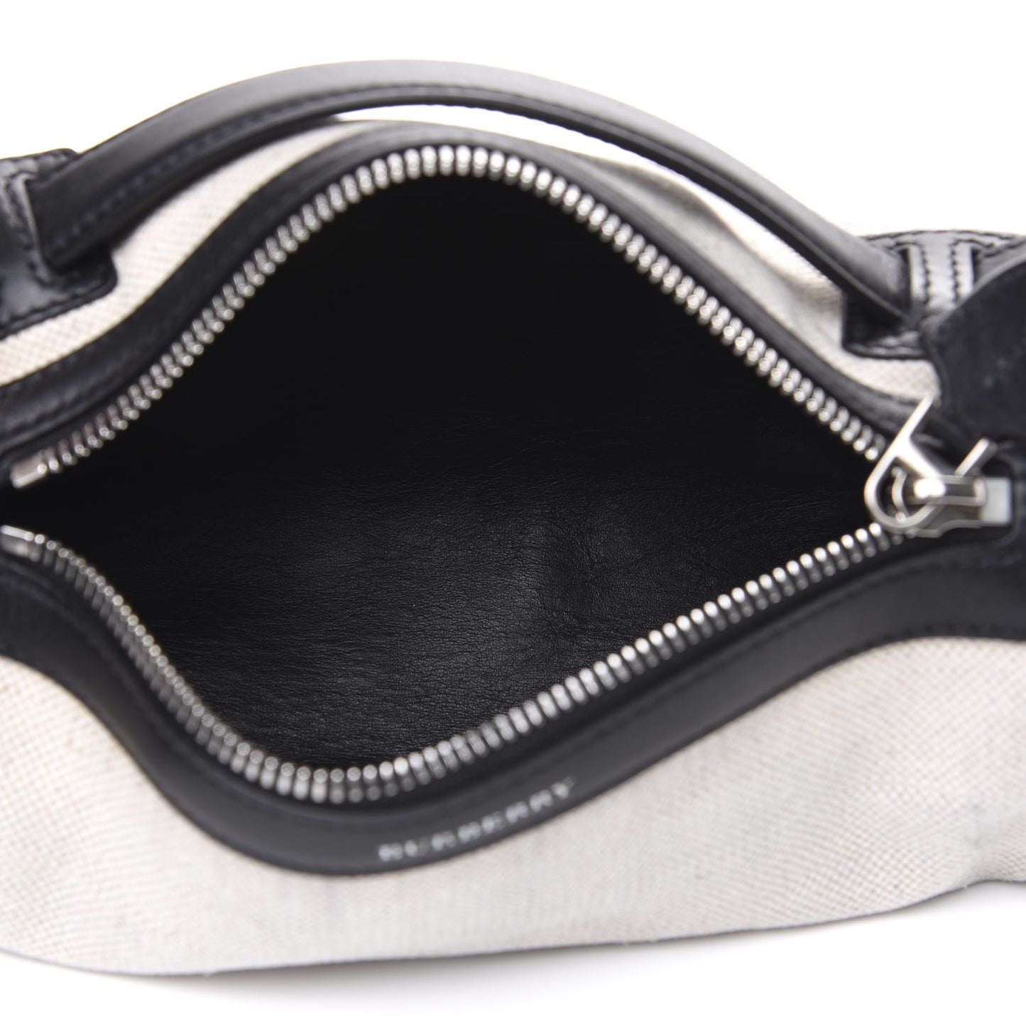 Calfskin Linen The Barrel Bag Black