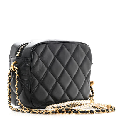 Chanel Lambskin Quilted Mini My Perfect Camera Case Black 3 of 14