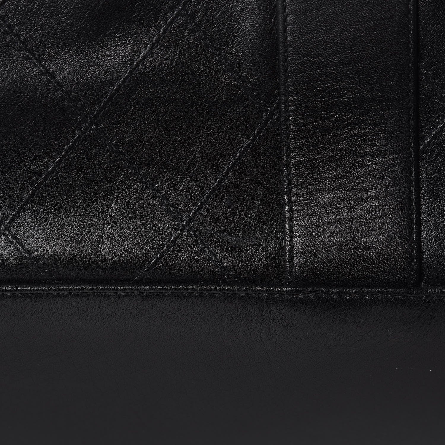 Chanel Calfskin Stitched Duffel Bag Black 12 of 12