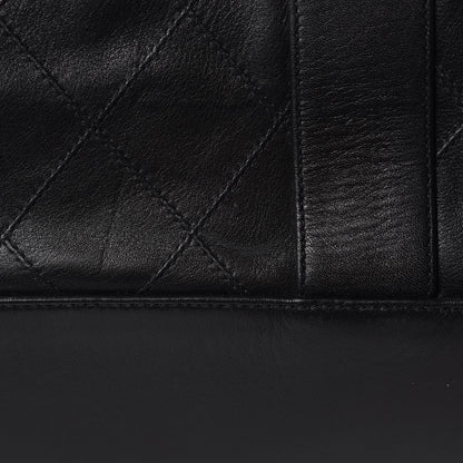 Chanel Calfskin Stitched Duffel Bag Black 12 of 12