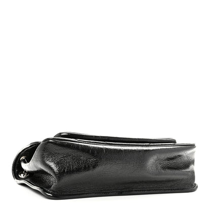 Saint Laurent Crinkled Calfskin Matelasse Monogram Medium Niki Chain Satchel Black 4 of 10