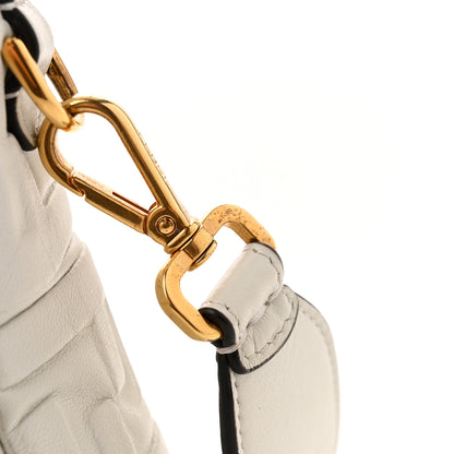 Fendi Nappa FF 1974 Embossed Large Baguette White 14 of 14