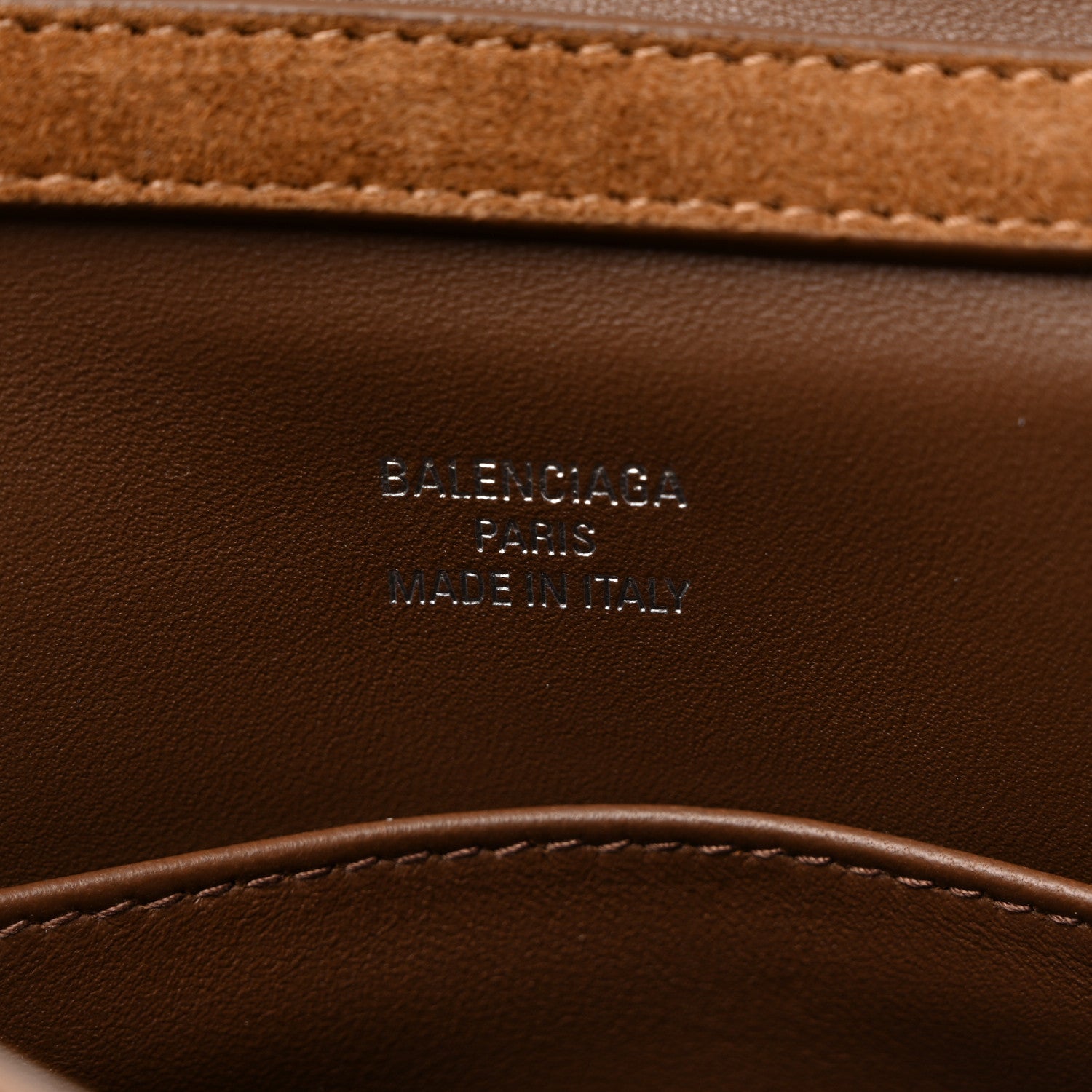 Balenciaga Waxed Suede Mini Rodeo Top Handle Handbag Camel 6 of 10