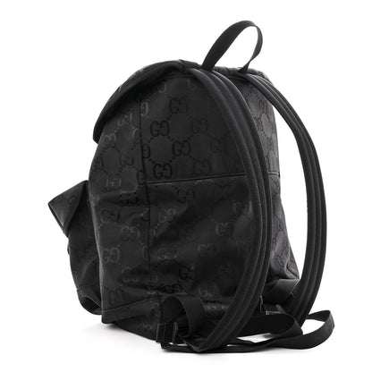 Gucci Econyl Nylon Monogram Off The Grid Utility Pocket Backpack Black 3 of 12
