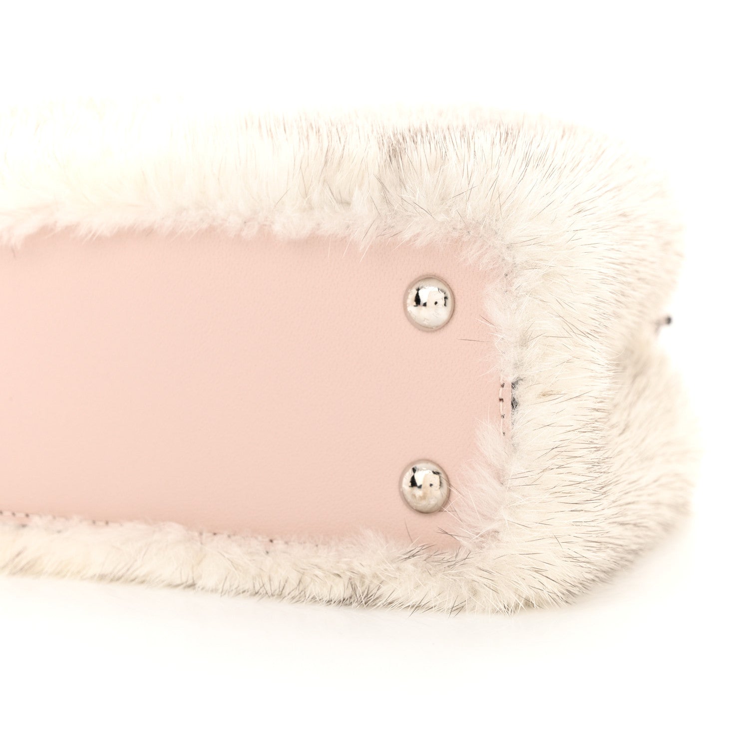 Louis Vuitton Mink Calfskin Goatskin Capucines Mini Silver Snow Grey Rosewater Pink 9 of 10