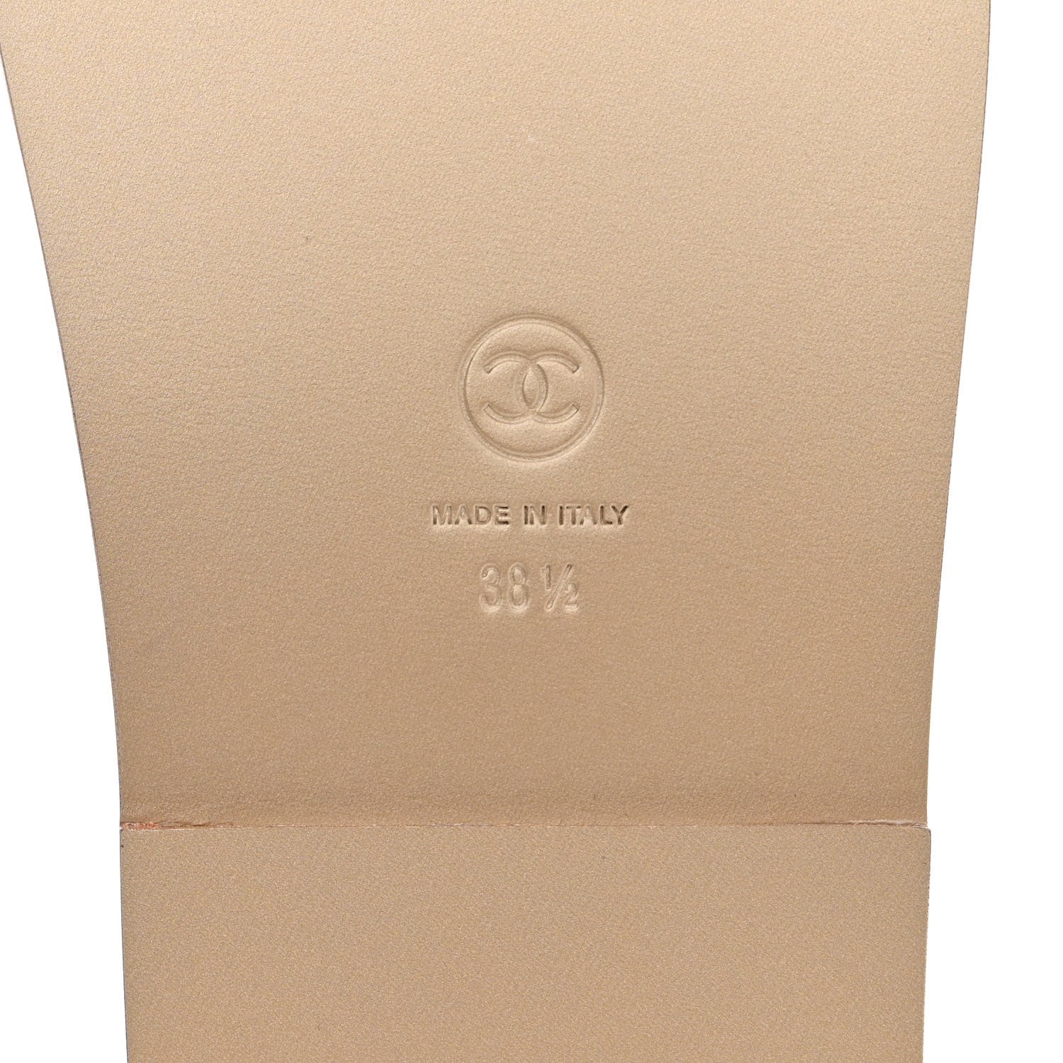 Chanel Iridescent Lambskin Quilted Velcro Dad Sandals 38.5 Light Bronze 6 of 10