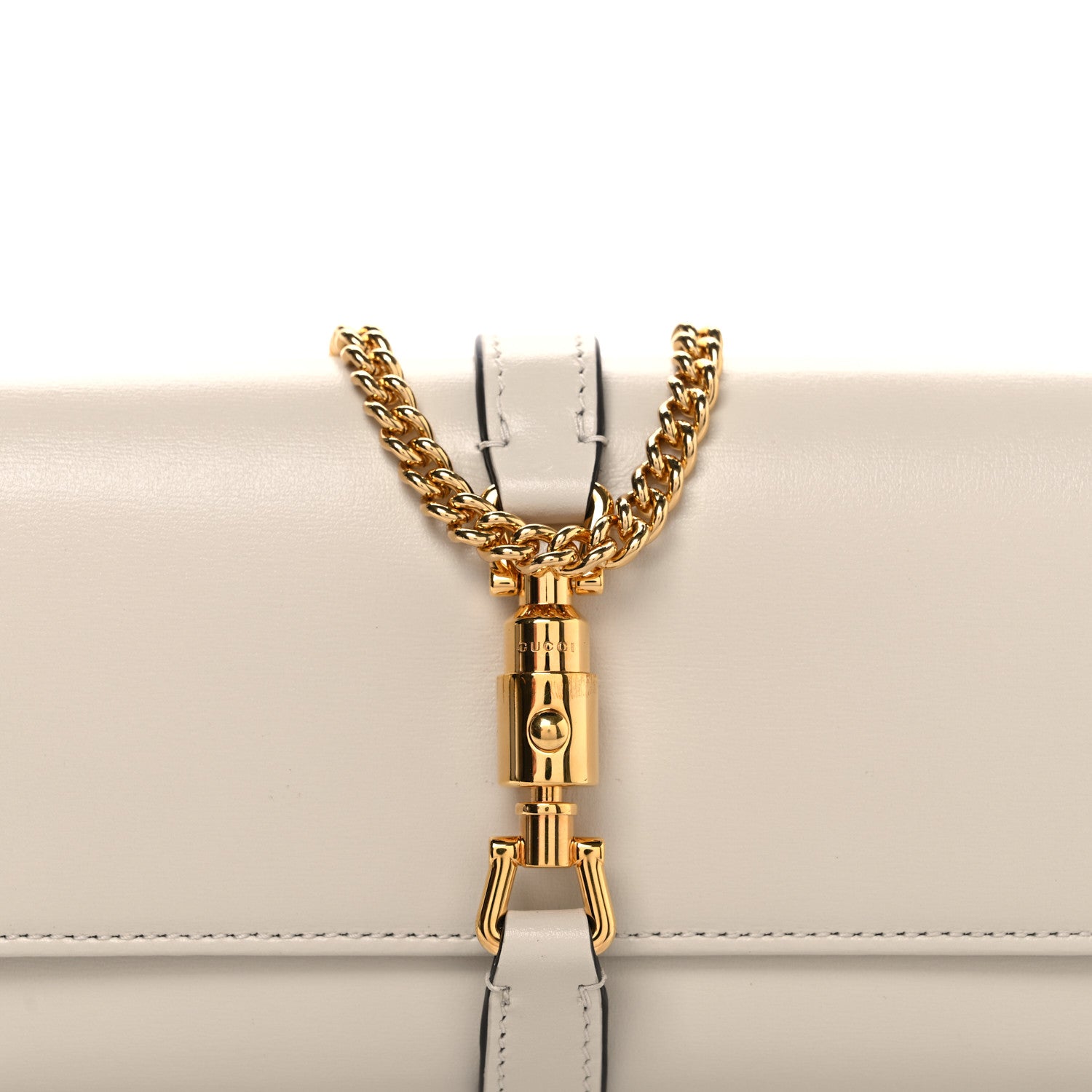 Gucci Calfskin Jackie 1961 Chain Wallet Mystic White 10 of 12