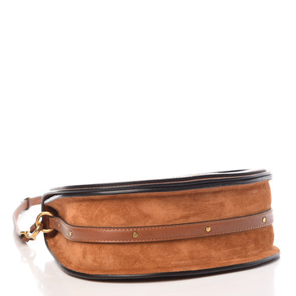 Chloe Calfskin Suede Medium Nile Bracelet Bag Caramel 4 of 11