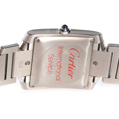 Cartier Stainless Steel 28mm Tank Francaise Automatic Watch 3 of 7