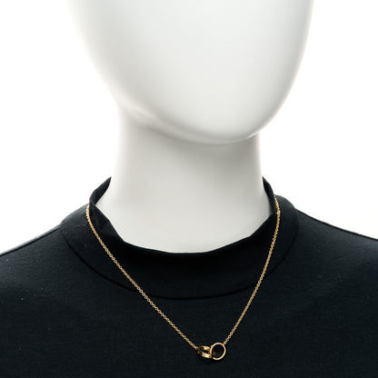 Cartier 18K Yellow Gold Interlocking LOVE Necklace 2 of 6