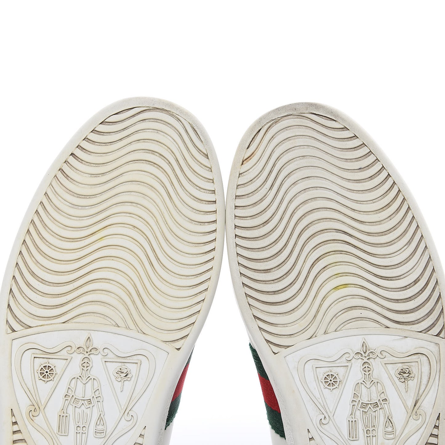 Calfskin Web Bee Embroidered Womens Ace Sneakers 38 White Green