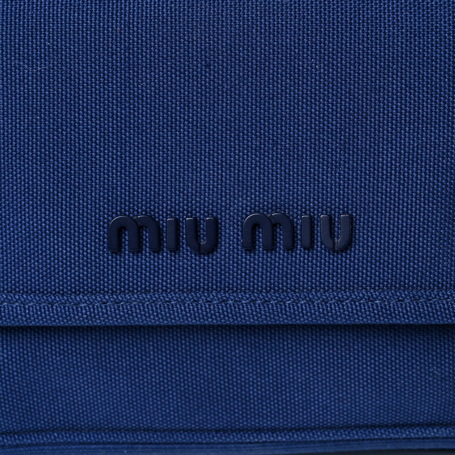 Miu Miu Hemp Canvas Crossbody Blue 1 of 11