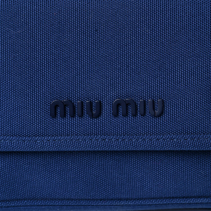 Miu Miu Hemp Canvas Crossbody Blue 1 of 11