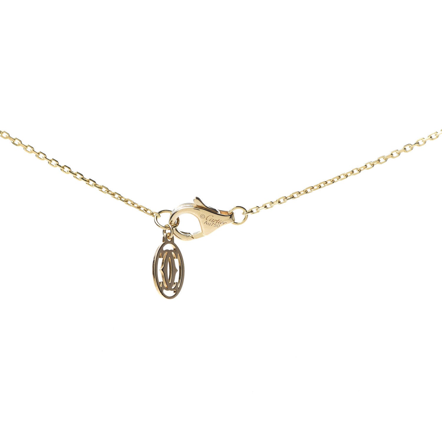 Cartier 18K Yellow Gold Diamond XS D'Amour Pendant Necklace 5 of 7