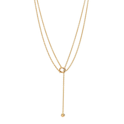 Cartier 18K Pink Yellow White Gold Baby Trinity Pampilles Necklace 1 of 3