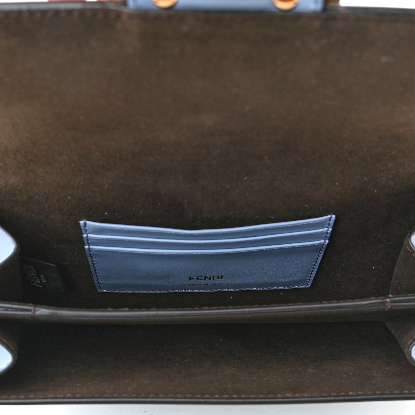 Vitello King Mini Flat Baguette Azzurro Sky