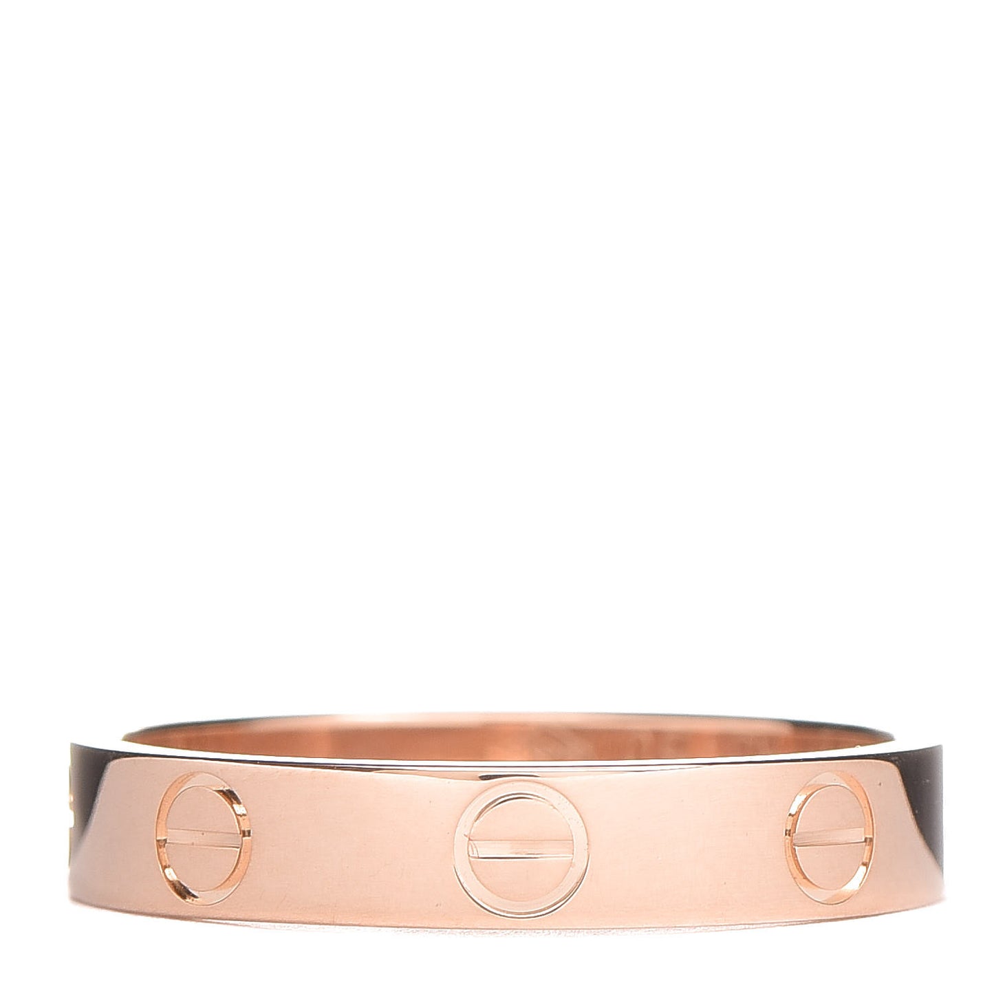 18K Pink Gold 3.5mm LOVE Wedding Band Ring 54 6.75