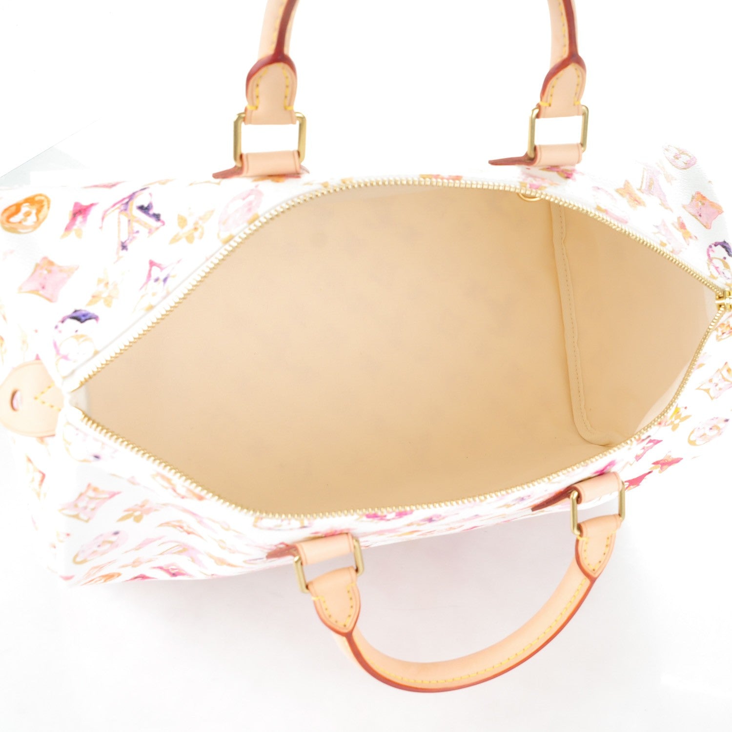 Louis Vuitton Watercolor Aquarelle Speedy 35 White 5 of 7