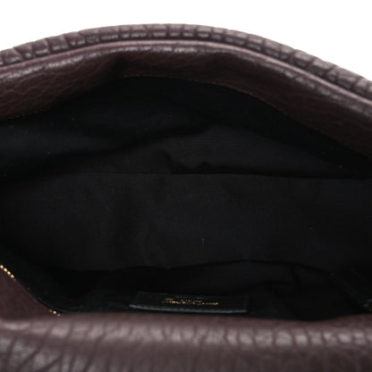 Saint Laurent Grained Lambskin Medium Calypso Dark Currant 5 of 10