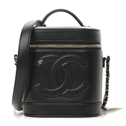 Chanel Lambskin Timeless Vanity Cosmetic Case Black 1 of 10
