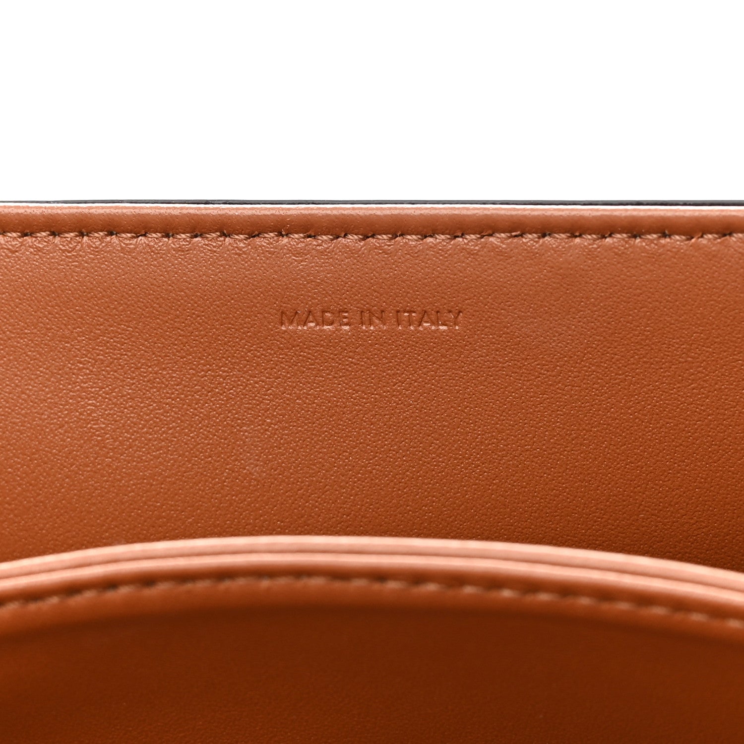 Celine Canvas Calfskin Triomphe Embroidered Medium Triomphe Bag Tan 8 of 13