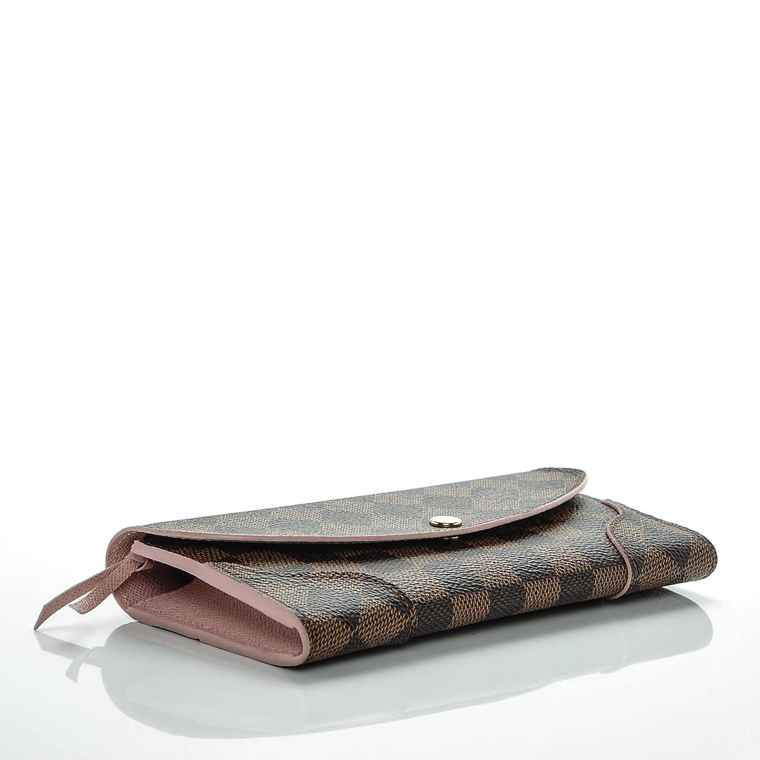 Louis Vuitton Damier Ebene Caissa Wallet Rose Ballerine 4 of 6
