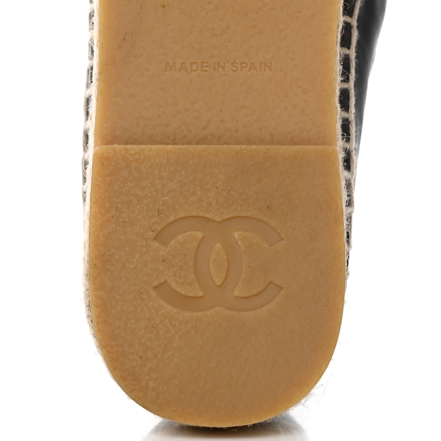Lambskin CC Mens Espadrilles 43 Grey Black
