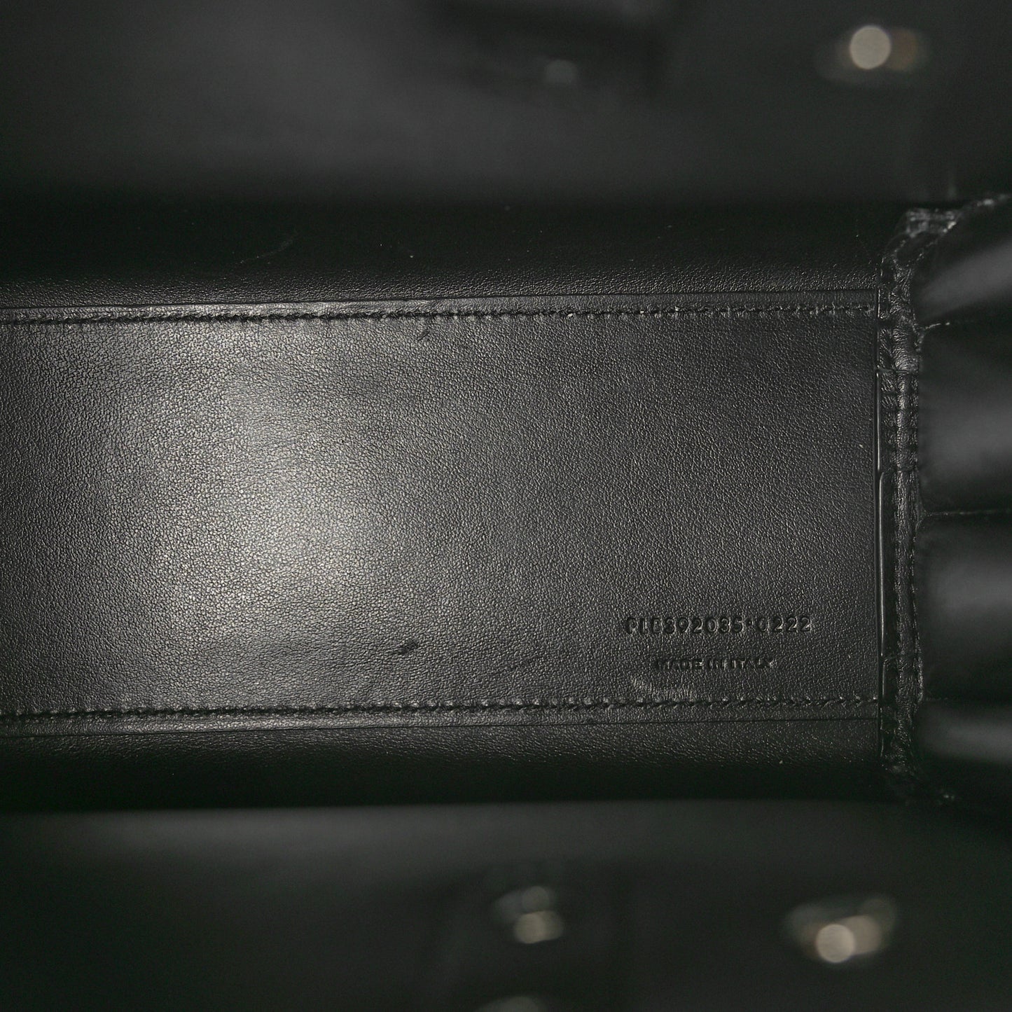 Grained Calfskin Nano Sac De Jour Black