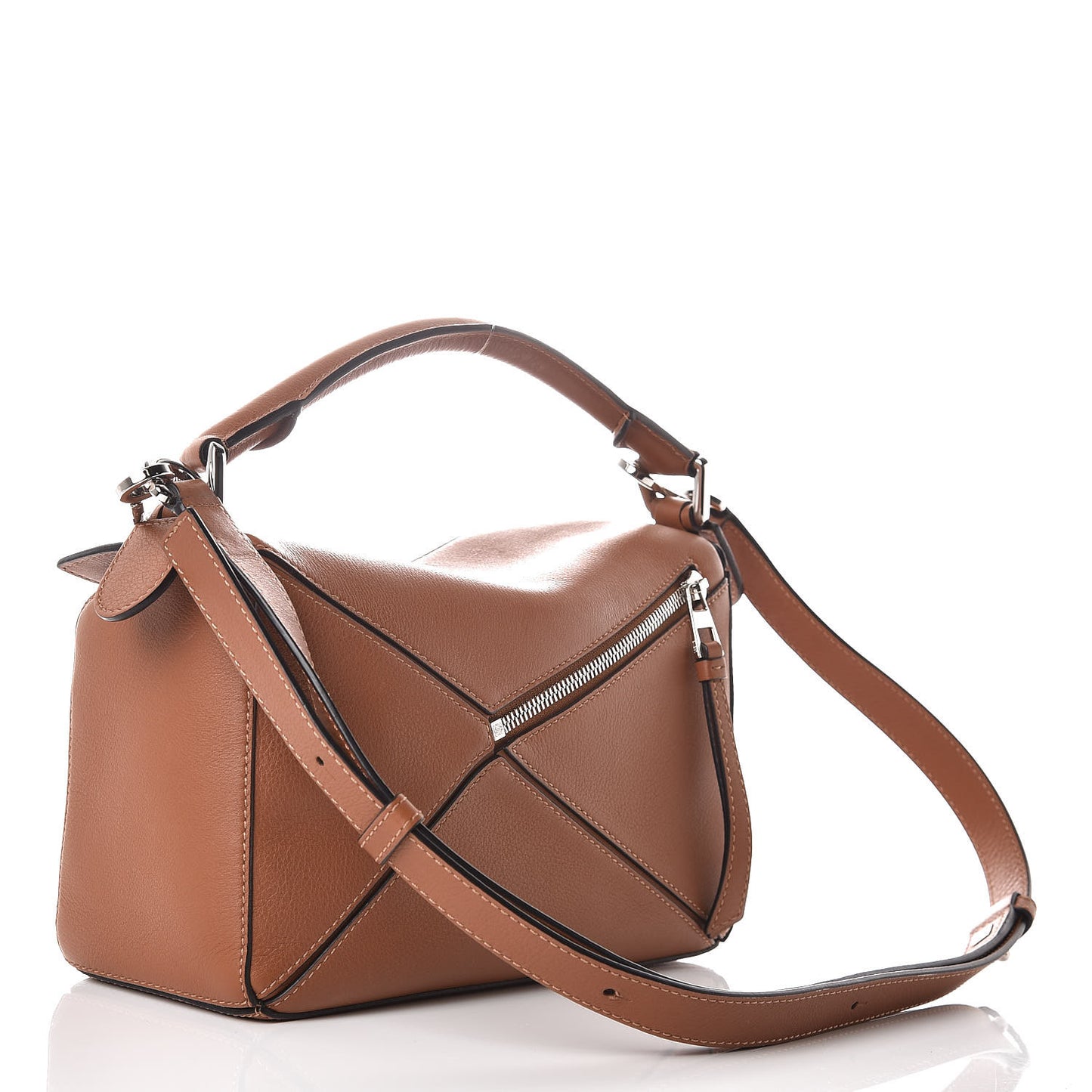 Calfskin Small Puzzle Bag Tan