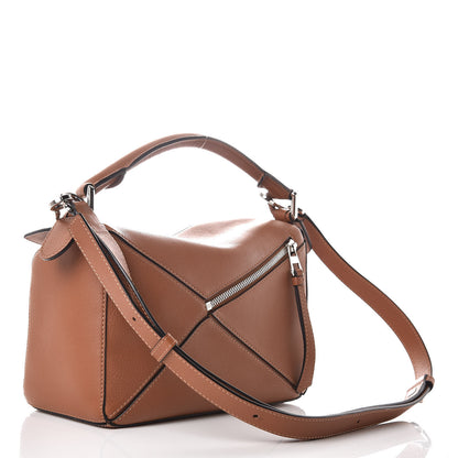 Loewe Calfskin Small Puzzle Bag Tan 3 of 9