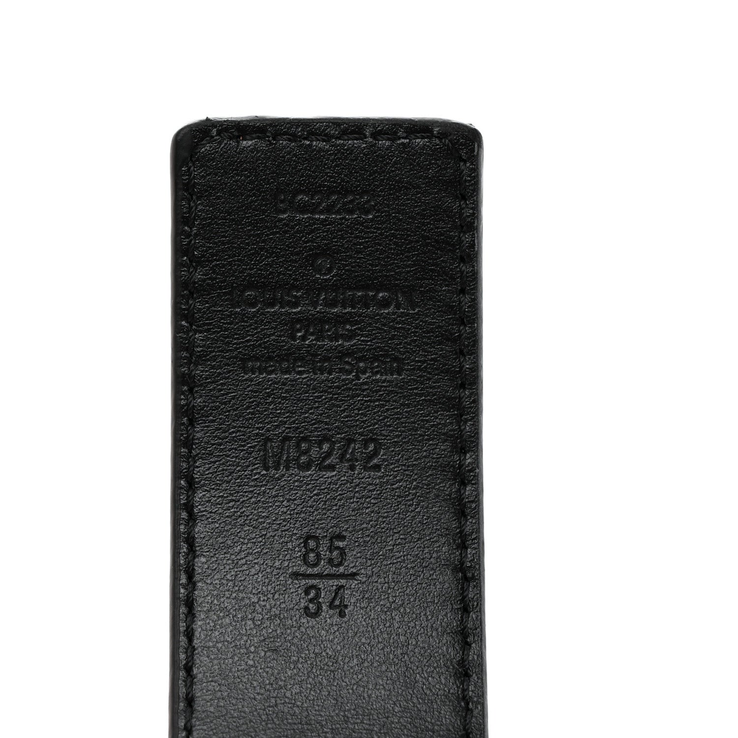 Louis Vuitton Calfskin LV Initiales Studs 30mm Reversible Belt 85/34 Black 3 of 5