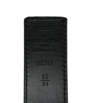 Louis Vuitton Calfskin LV Initiales Studs 30mm Reversible Belt 85/34 Black 3 of 5