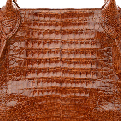 Nancy Gonzalez Crocodile Top Handle Shoulder Bag Brown 8 of 10