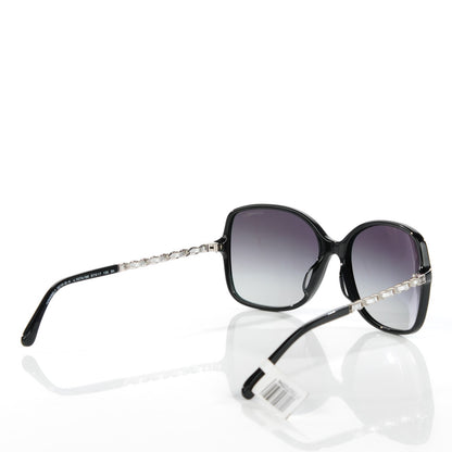 Chanel Chain Sunglasses 5210-Q-A Black Silver 3 of 8