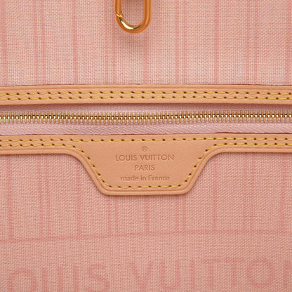 Louis Vuitton Damier Azur Neo Neverfull MM Rose Ballerine 6 of 6