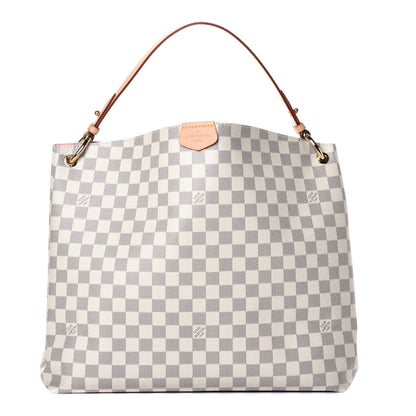 Louis Vuitton Damier Azur Graceful MM Rose Ballerine 1 of 9