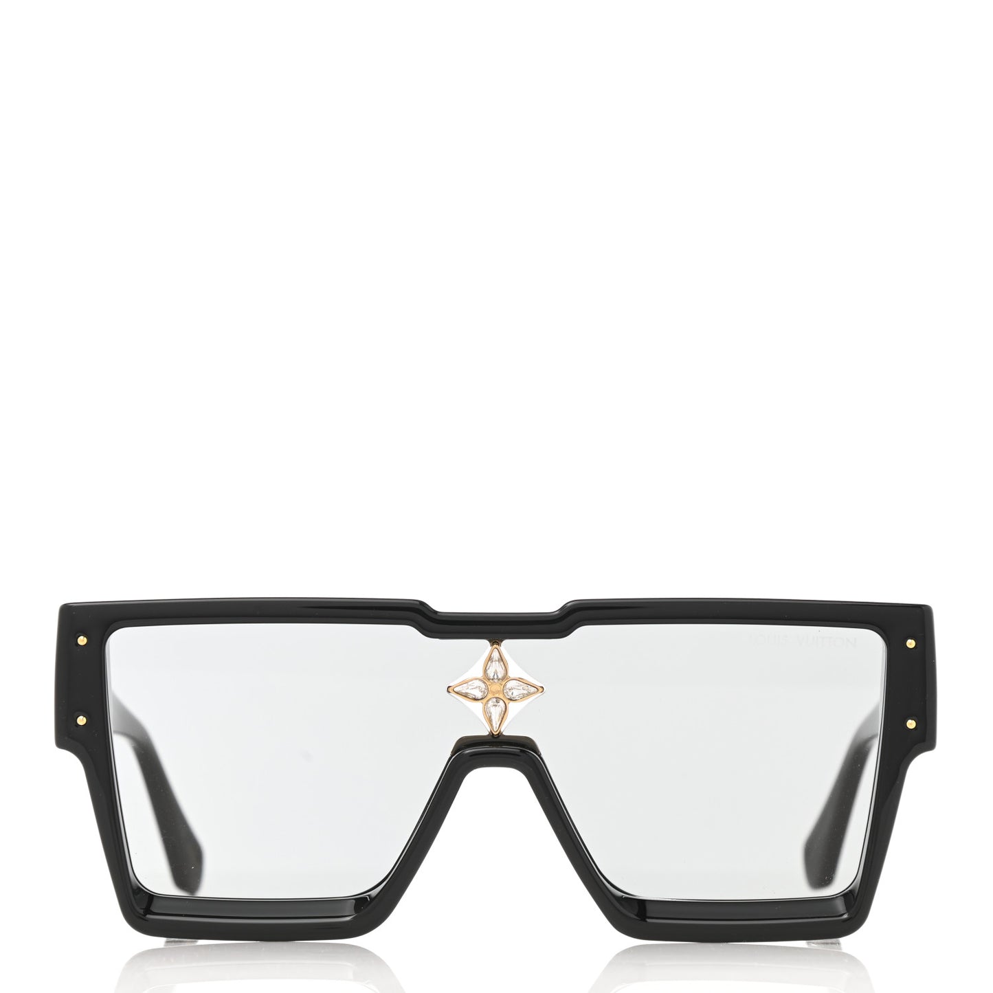 Acetate Swarovski Crystal Cyclone Sunglasses Z1578W Black