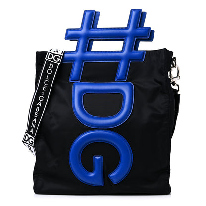 Dolce & Gabbana Nylon Instabag Top Handle Bag Black Blue 1 of 15