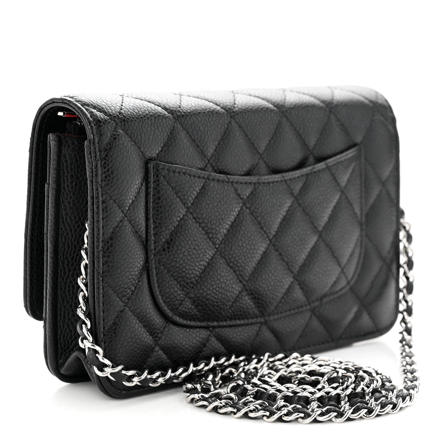 Chanel Caviar Quilted Wallet on Chain WOC Black 3 of 13
