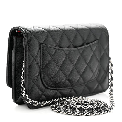 Chanel Caviar Quilted Wallet on Chain WOC Black 3 of 13