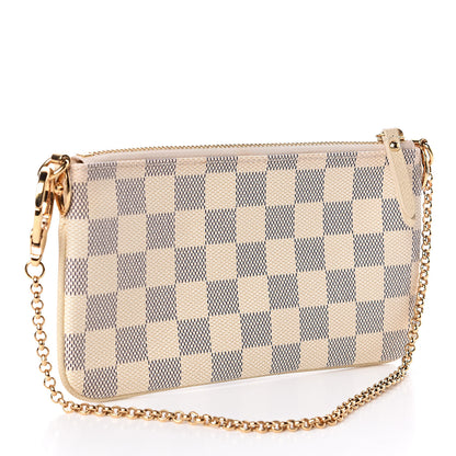 Louis Vuitton Damier Azur Trunk Pochette Milla MM 3 of 7