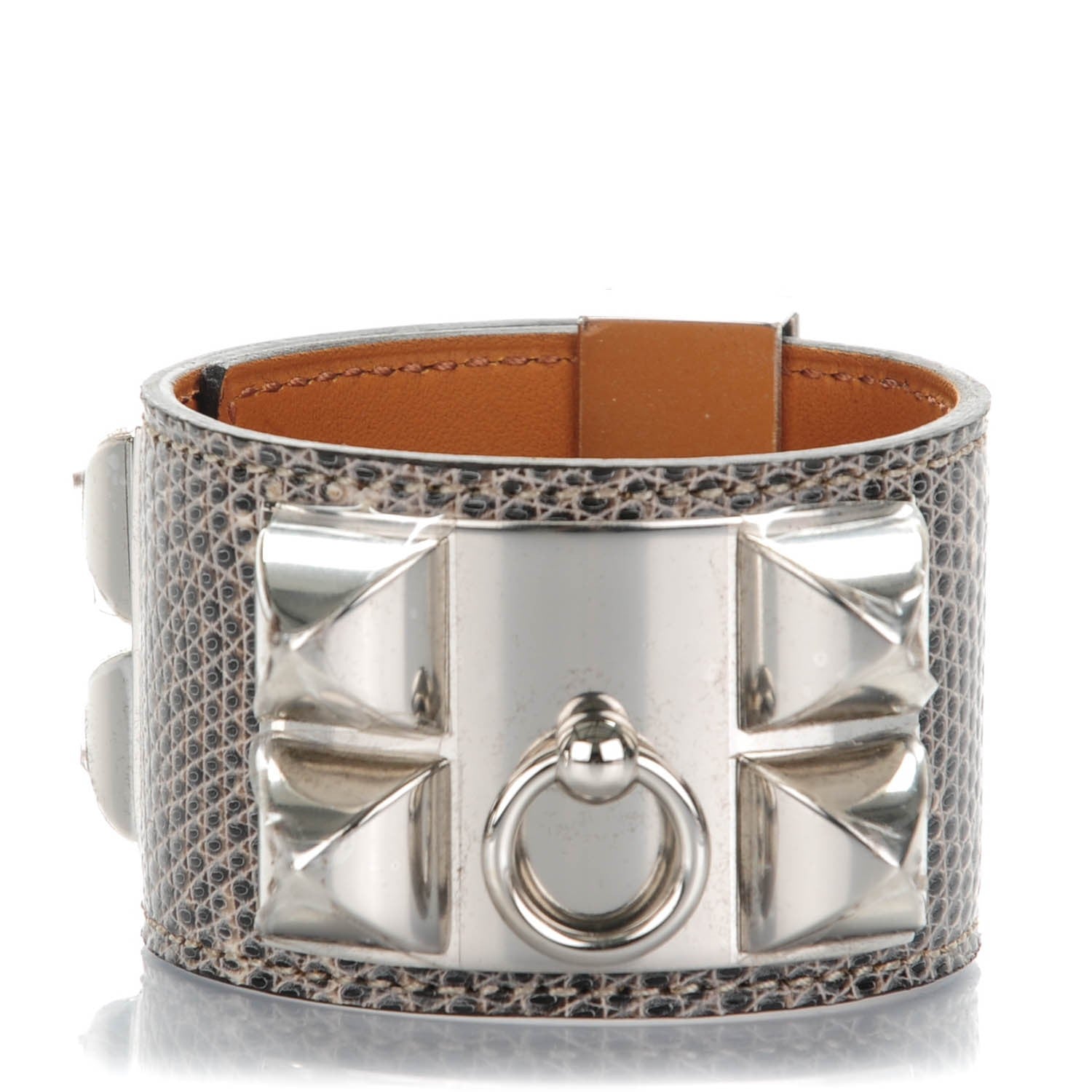 Hermes Lizard Collier De Chien CDC Bracelet S Ombre 1 of 8