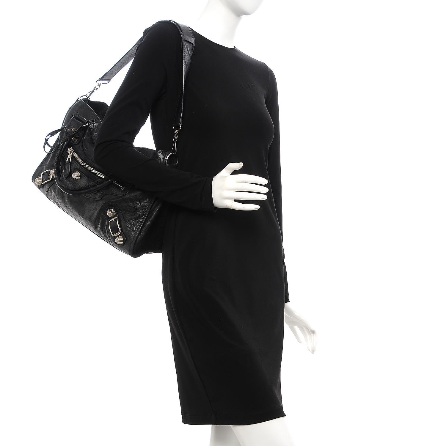 Balenciaga Agneau Giant 21 Silver Hardware City Black 2 of 8