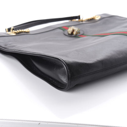 Gucci Calfskin Large Rajah Chain Tote Black 6 of 10