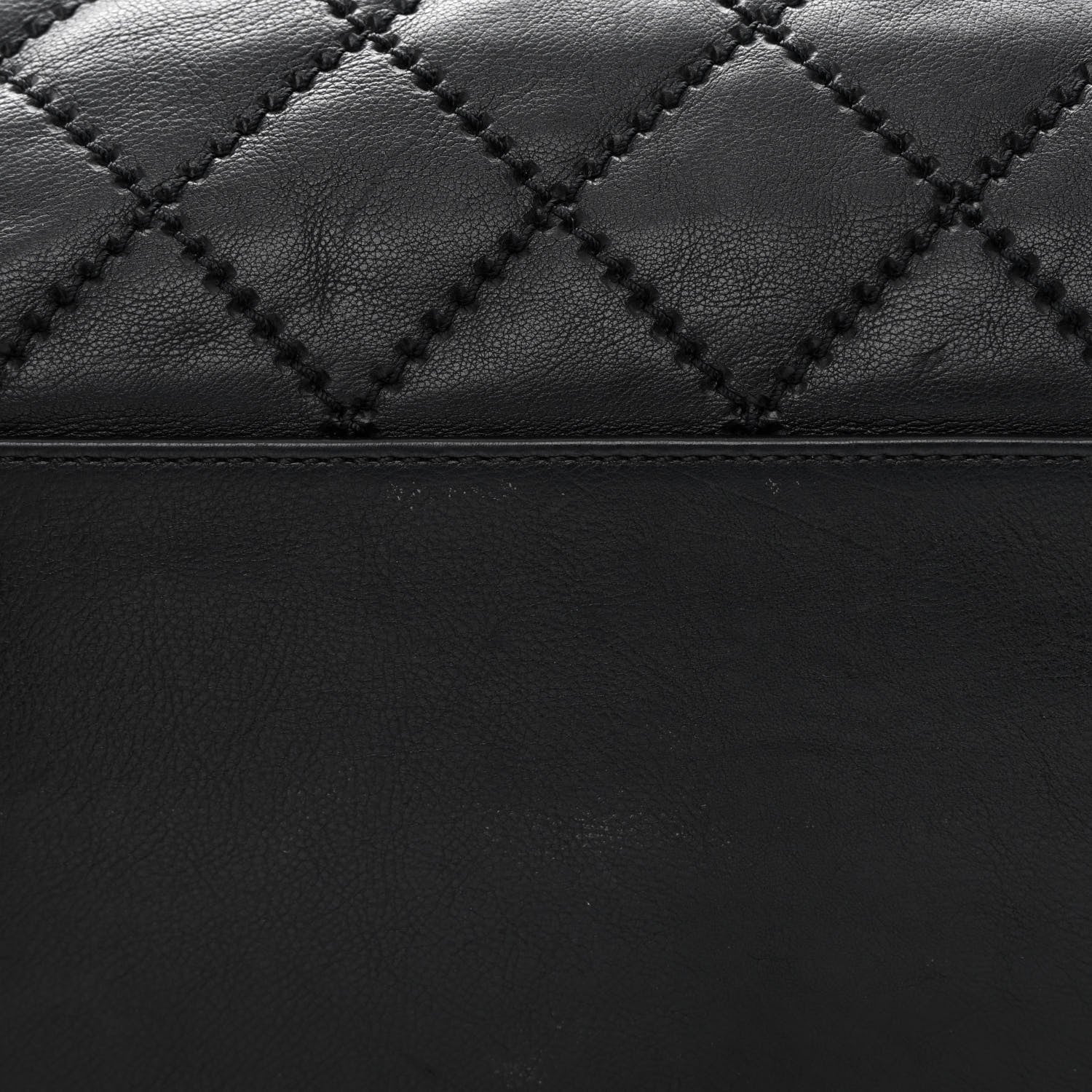 Chanel Calfskin Quilted Large Retro Chain Tote Black 12 of 18