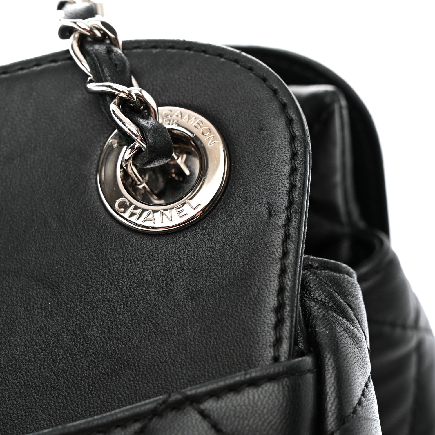 Chanel Lambskin Quilted Chanel 7 Tote Black 18 of 21