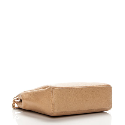 Chanel Caviar Handbag Beige 4 of 8