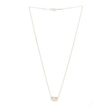 Tiffany 18K Yellow Gold 12mm Elsa Peretti Bean Pendant Necklace 3 of 5