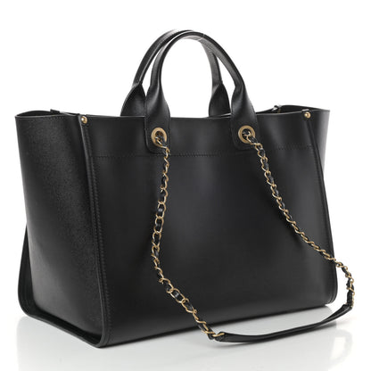 Chanel Caviar Medium Studded Deauville Tote Black 3 of 9