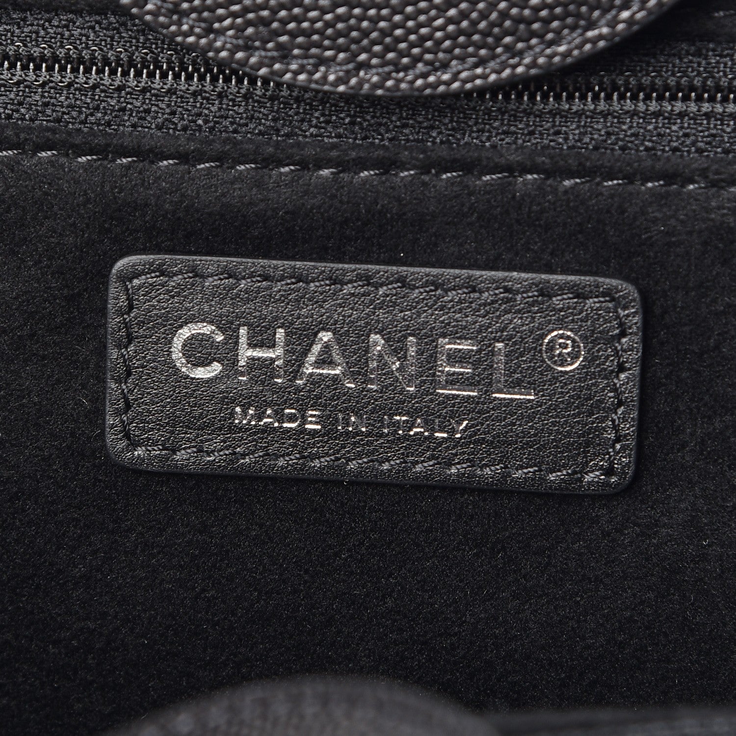 Chanel Caviar Medium Studded Deauville Tote Black 6 of 8